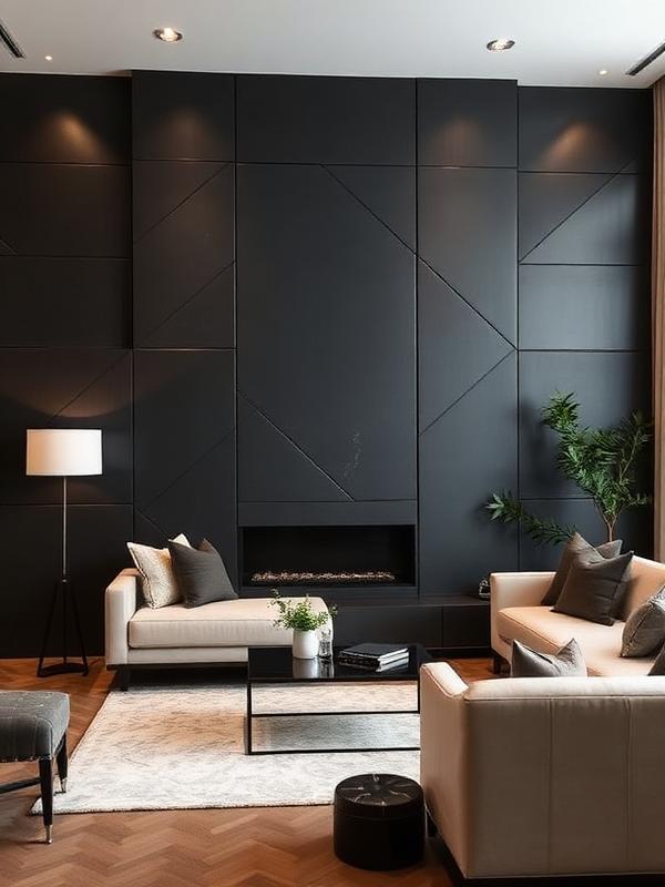 Modern Luxe feature wall design inspiration